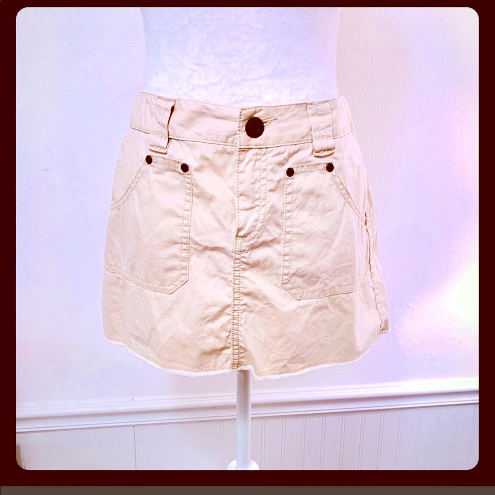 Express Frayed bottom skirt
